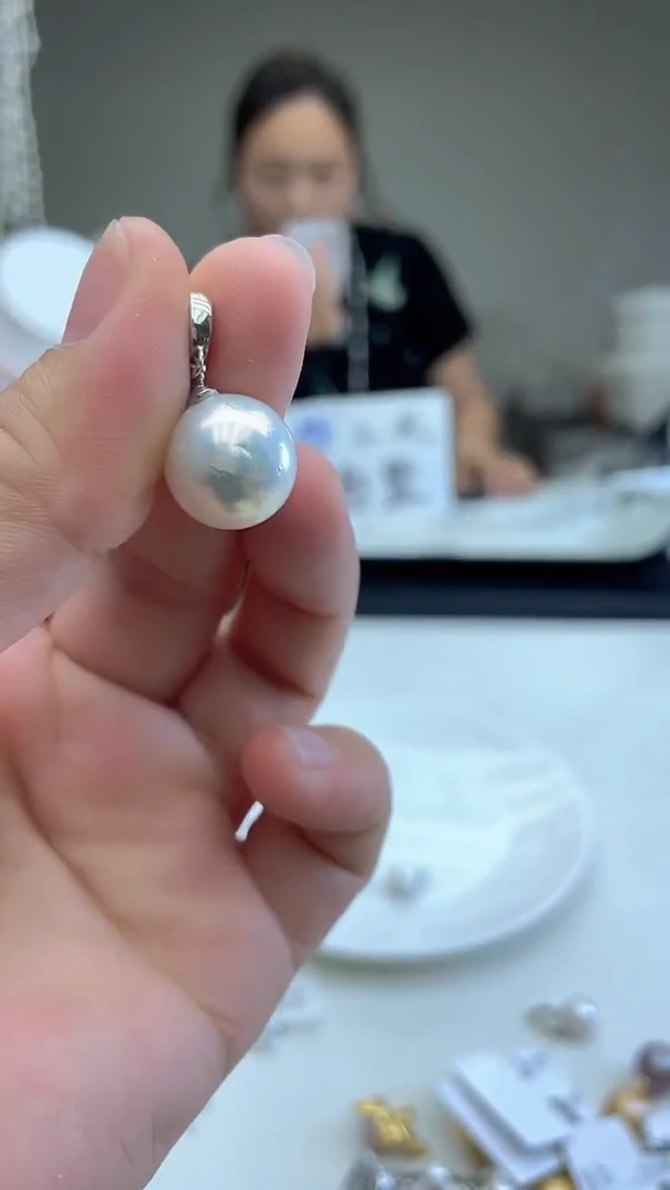 颈饰未镶嵌淡水珍珠13mm白色系万能扣