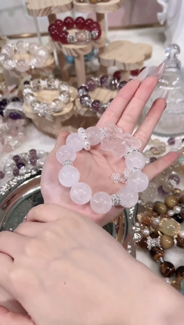 【闪购商品】水晶手链未镶嵌天然水晶默认微瑕 多样性发货发其一