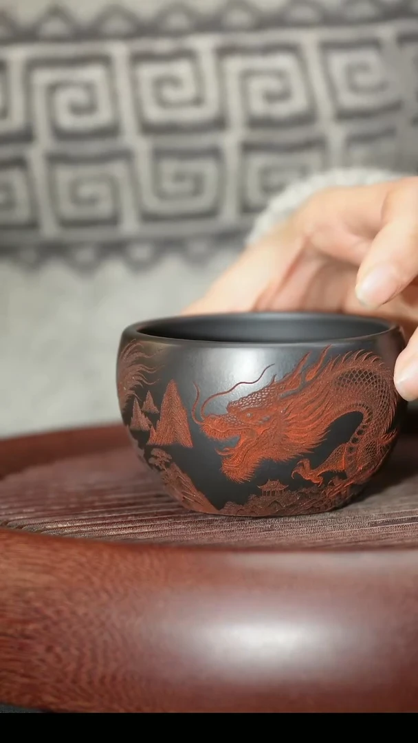 茶杯紫砂紫砂主人杯福利放漏