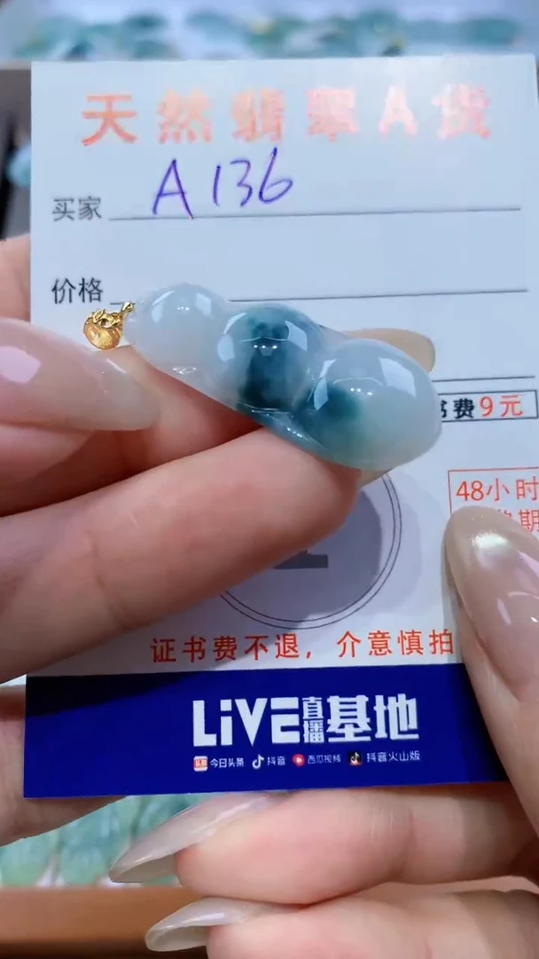 颈饰未镶嵌翡翠天然翡翠A货挂件