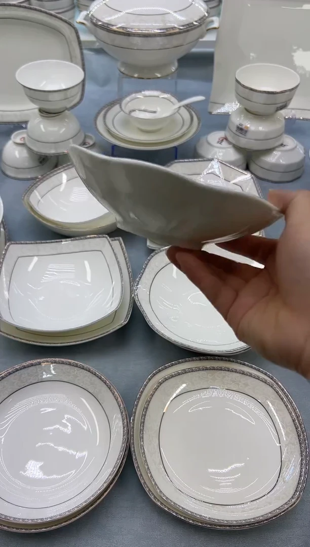 骨瓷玲珑7菊花2个