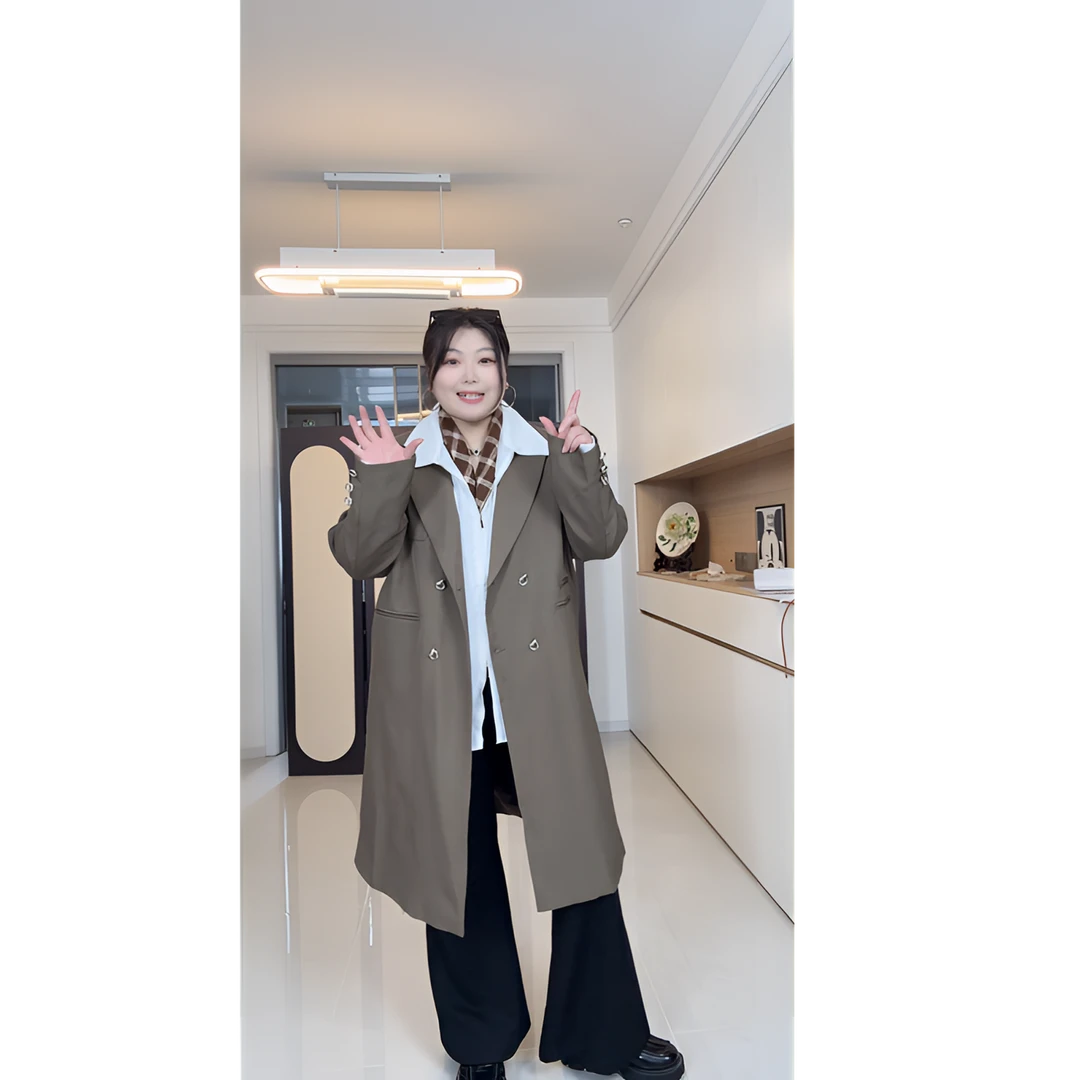 《橘红色的秋天》运补-6- 韩剧女主简约正肩通勤西装2096