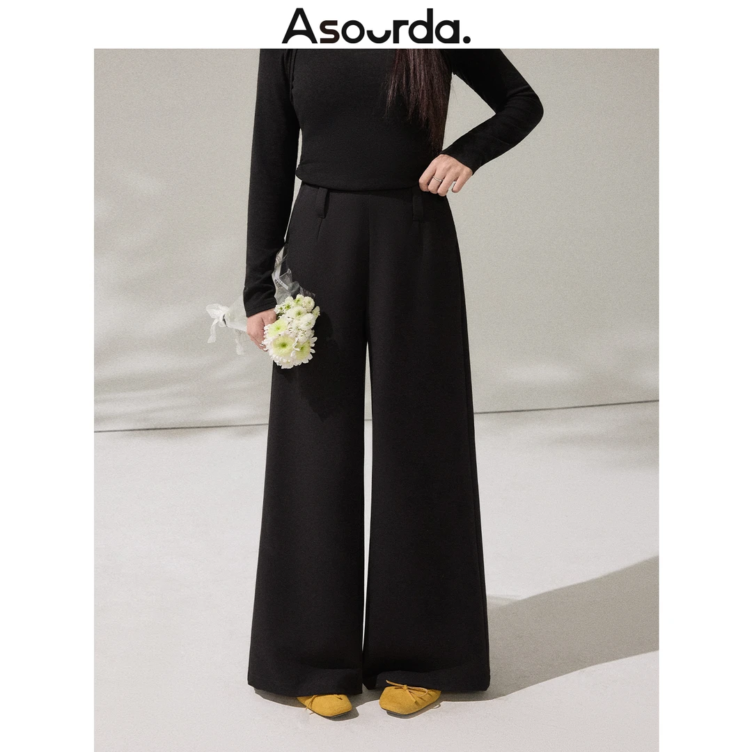 一口苏达长腿以至 小众炸街高级感女装新款潮牌遮肉显瘦西装裤子