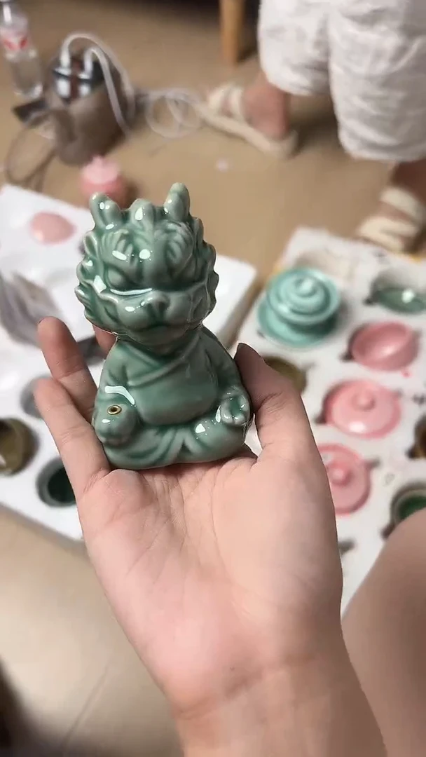 龙泉云间青瓷小米茶器