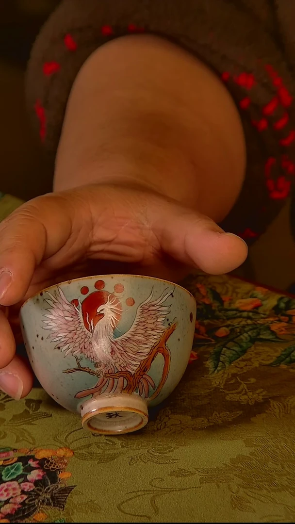 杯手工手绘杯杯很美丽