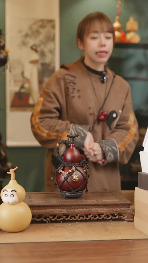 【闪购商品】220号精品天然大漆工艺防渗内胆酒葫芦~