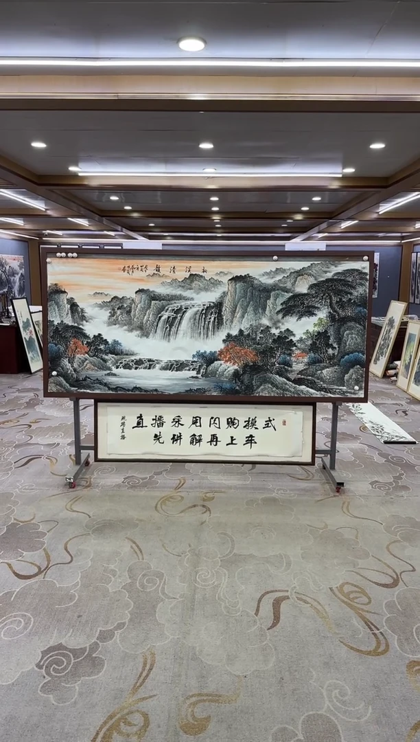 绘画绘画Y-刘雪红-小八尺-山水画