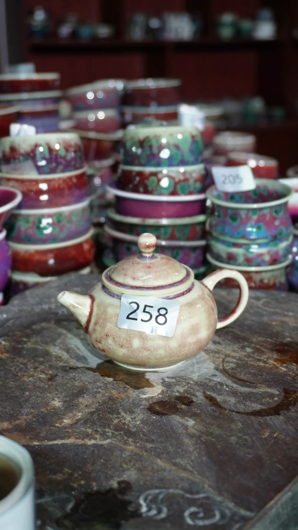 摆件精品窑变钧瓷茶器