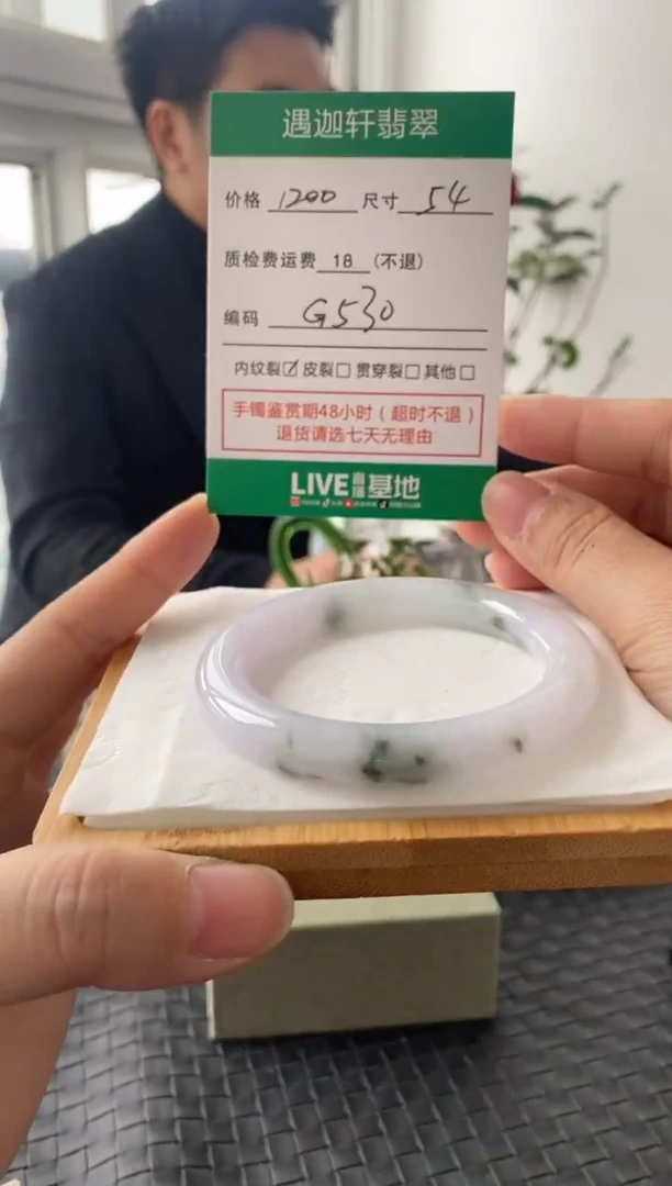 未镶嵌手镯翡翠G530 圈口54