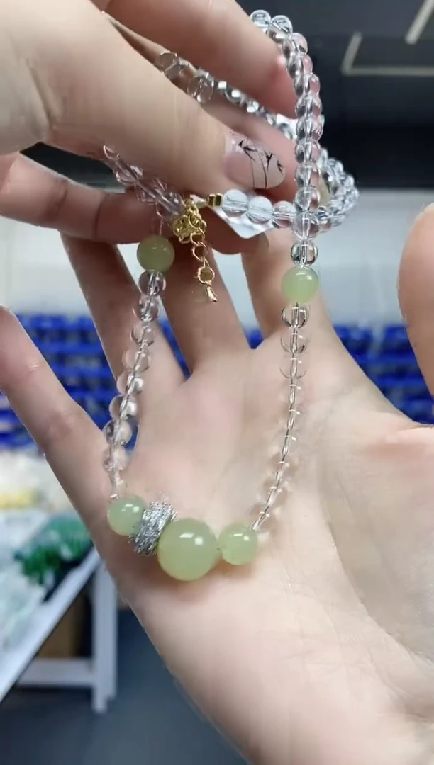 【闪购商品】水晶项链未镶嵌多样性发其一颜色微差