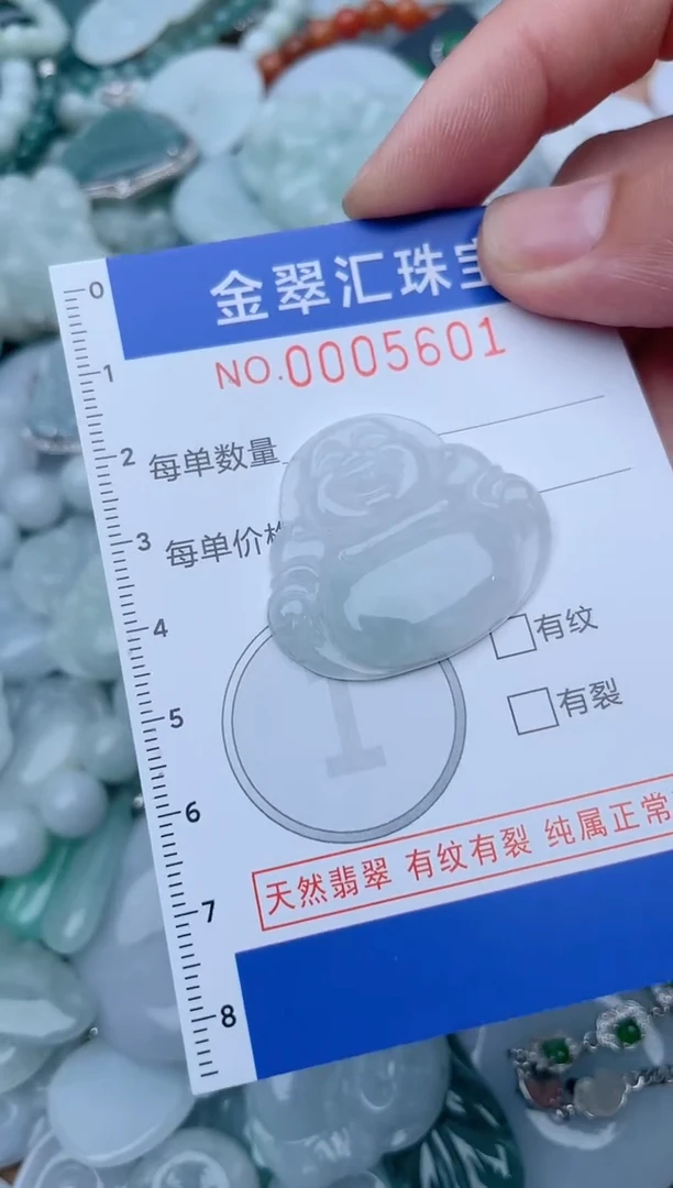 翡翠未镶嵌颈饰5601