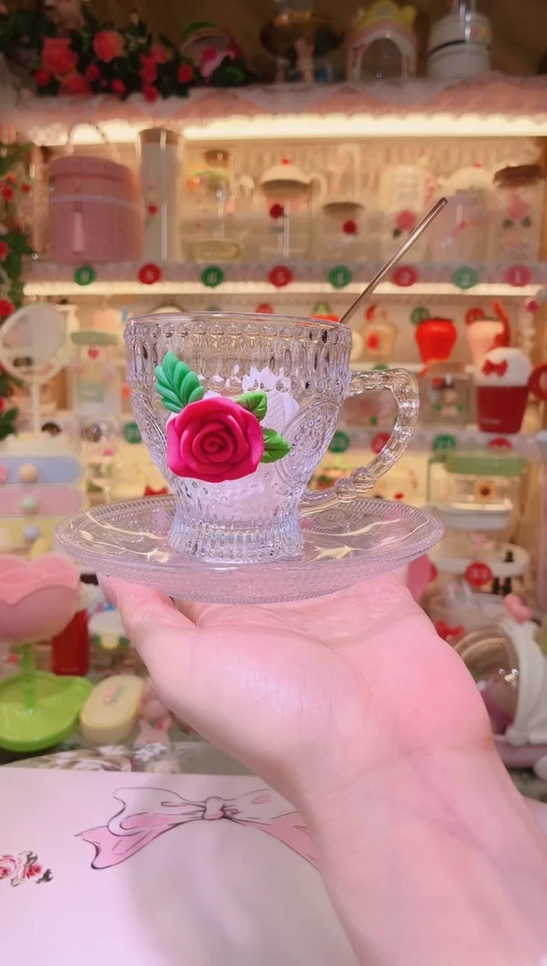 其他品质好发货快放心拍！玫瑰花咖啡杯