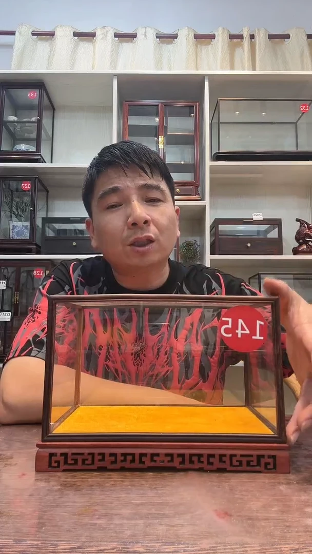 红酸枝木类鹤****术玻璃罩145