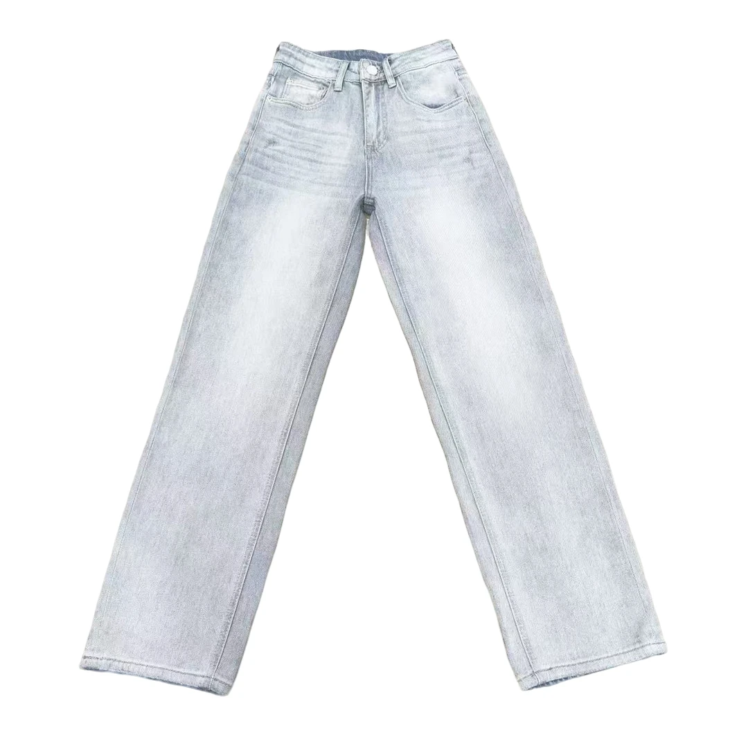 杨家牛仔春季窄版直筒裤86025款F4