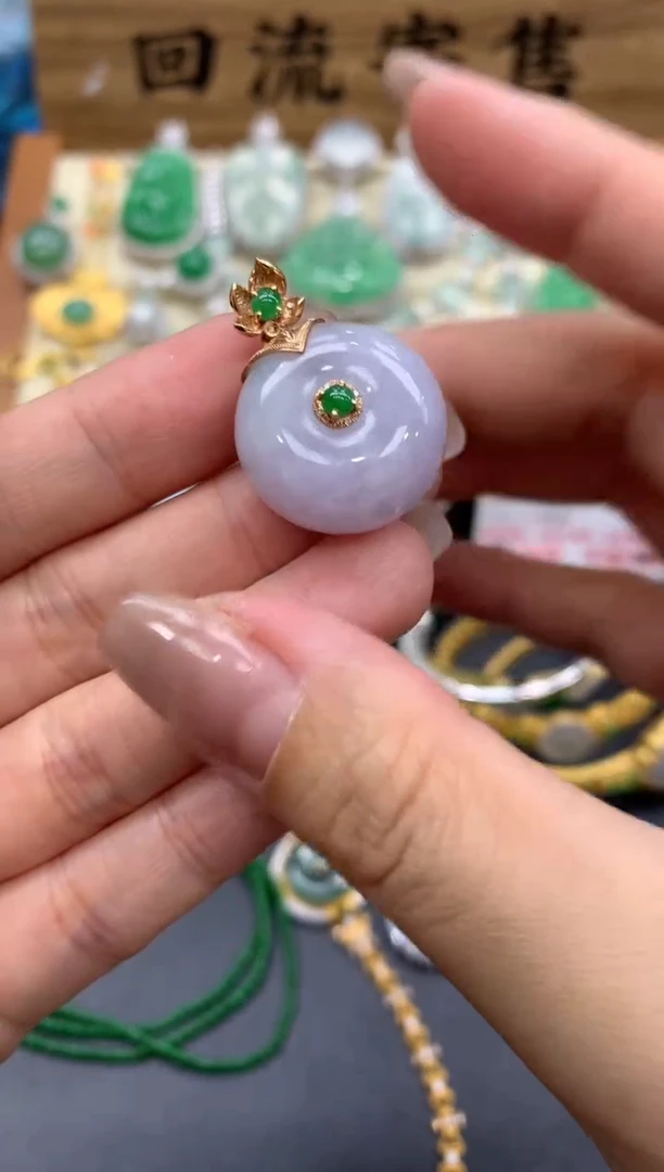 【闪购商品】翡翠颈饰18K金镶嵌172-中国好珍宝