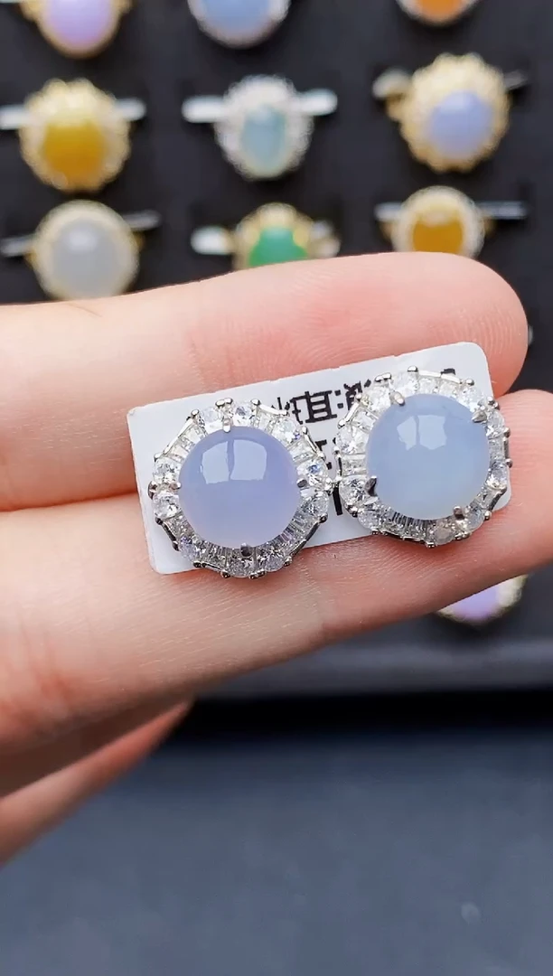 银S925镶嵌戒指翡翠晶4266