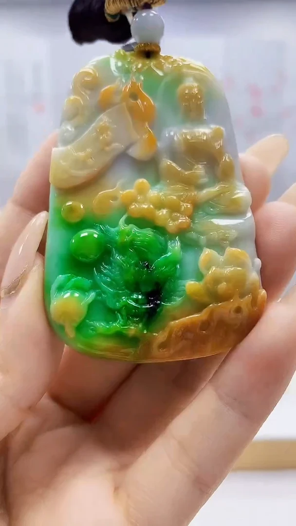 未镶嵌定制翡翠5145ty-毛货挂件19