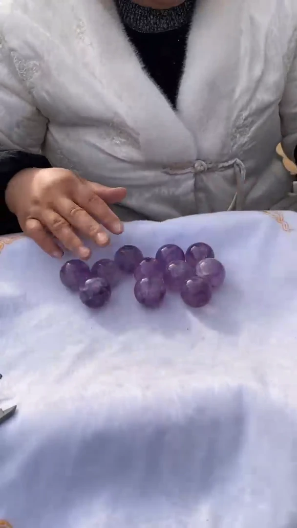 【闪购商品】紫晶球未镶嵌紫水晶球D561多样性发其一（不配底座）