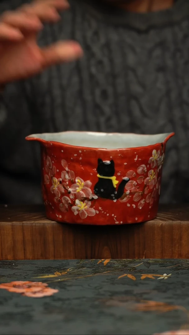 瓷片釉下彩手工手绘同款陶器