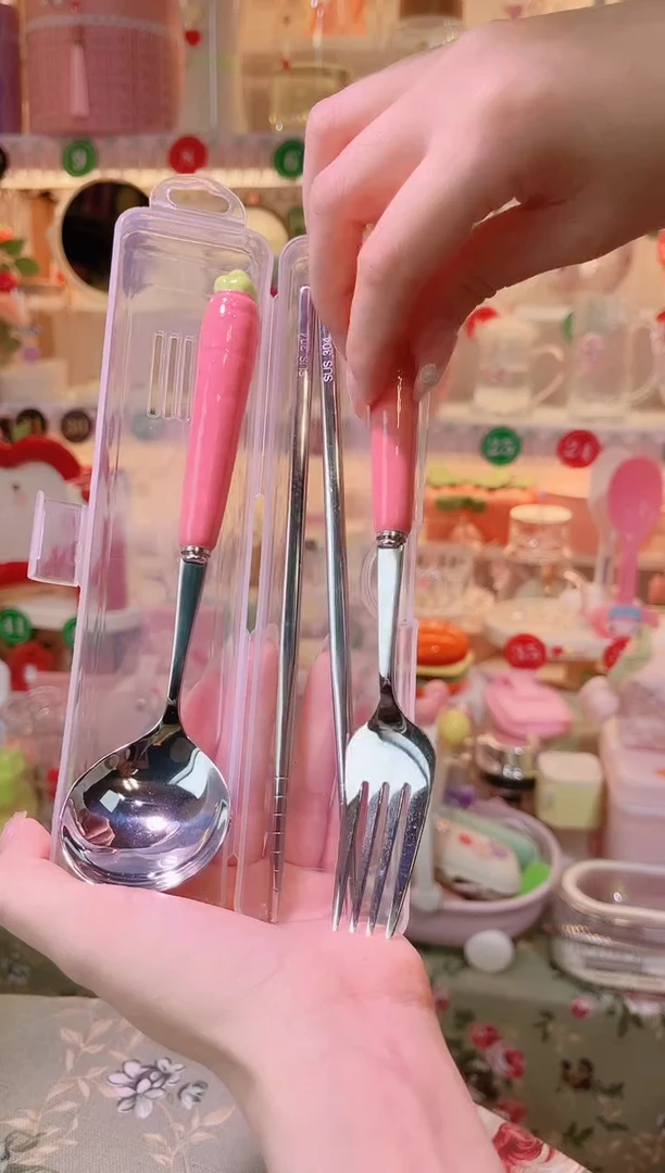 摆件品质好发货快放心拍！胡萝卜叉勺3件套