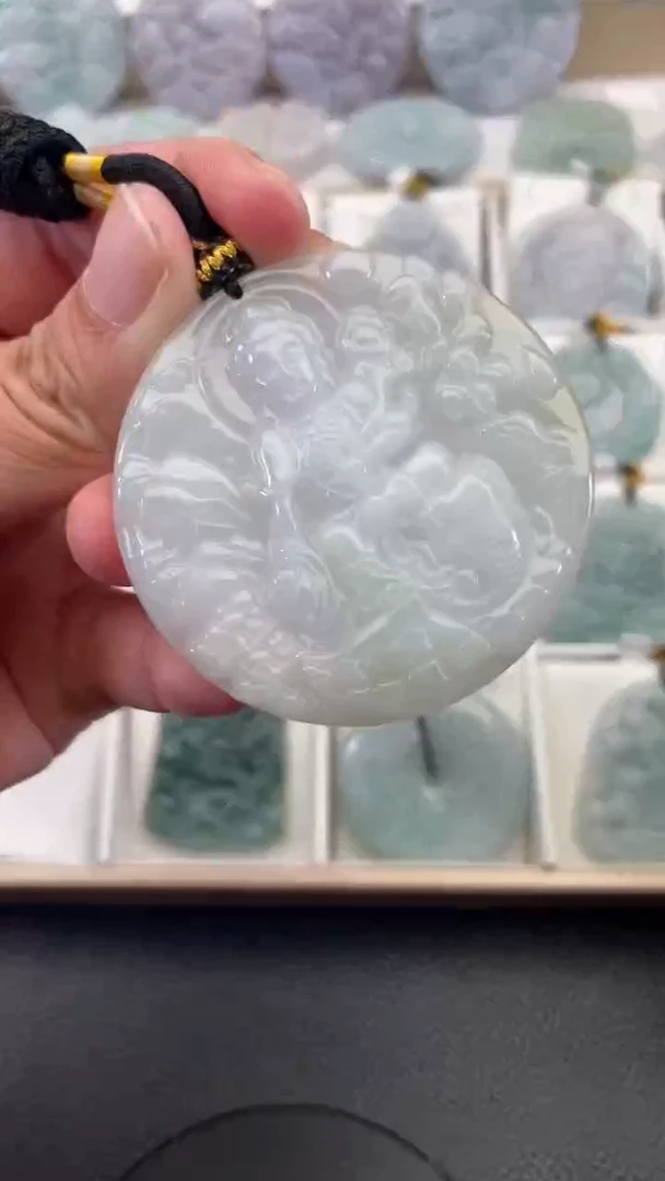 颈饰未镶嵌翡翠天然缅甸翡翠A货161