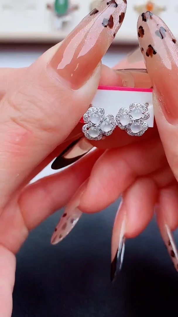 银S925镶嵌戒指翡翠...