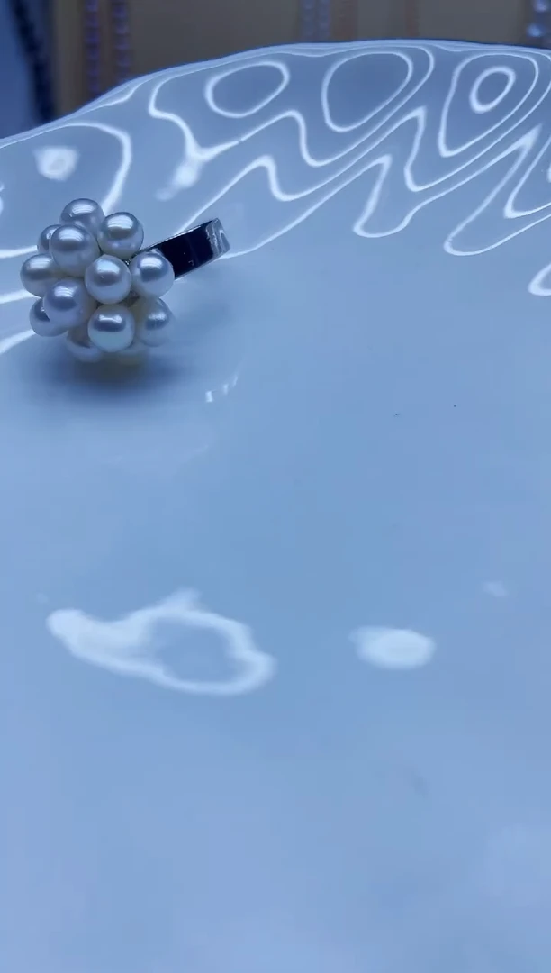 未镶嵌戒指淡水珍珠戒指多样性发其一