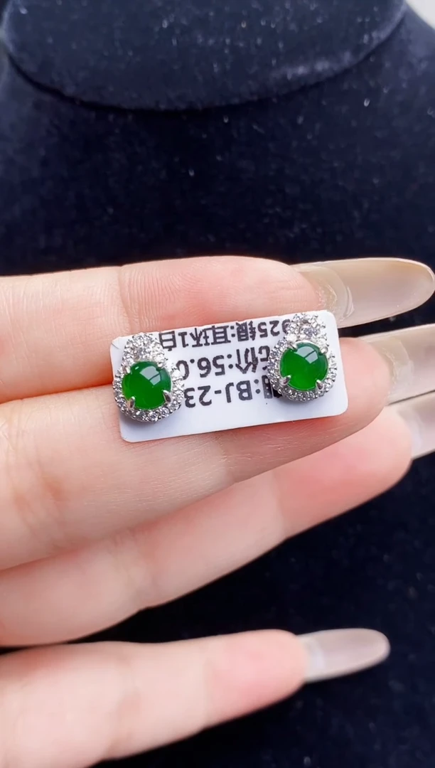 银S925镶嵌戒指翡翠2183