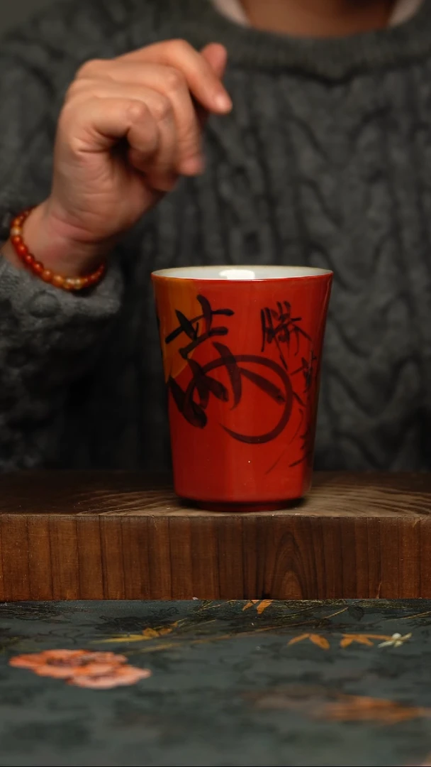 瓷片釉下彩手工手绘同款陶器