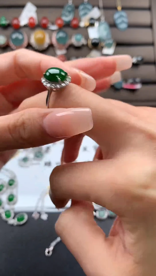 【闪购商品】翡翠戒指银S925镶嵌131231231