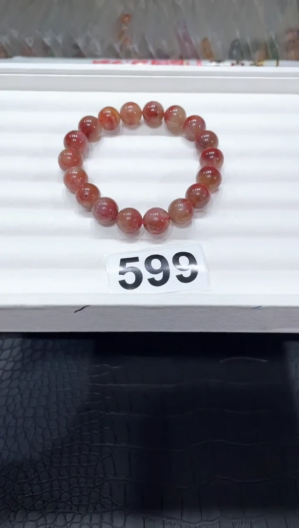 水晶手链未镶嵌A599红极光11+