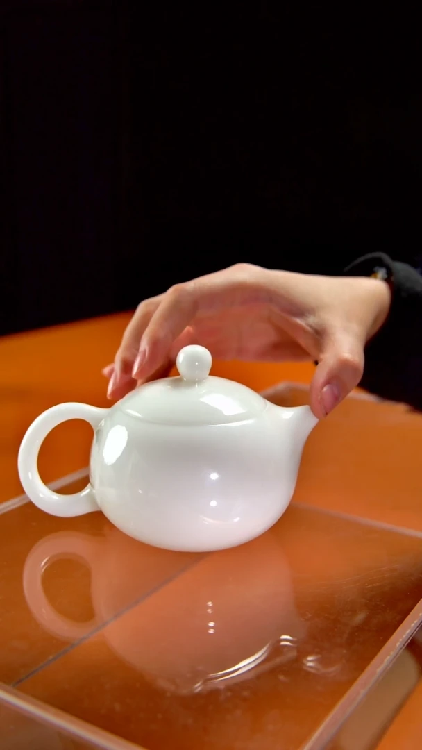 其他陶瓷《言泥陶瓷》高冰冰种璞玉系列西施壶