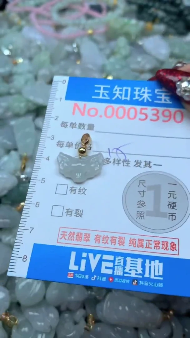 吊坠(不含链)未镶嵌翡翠5390