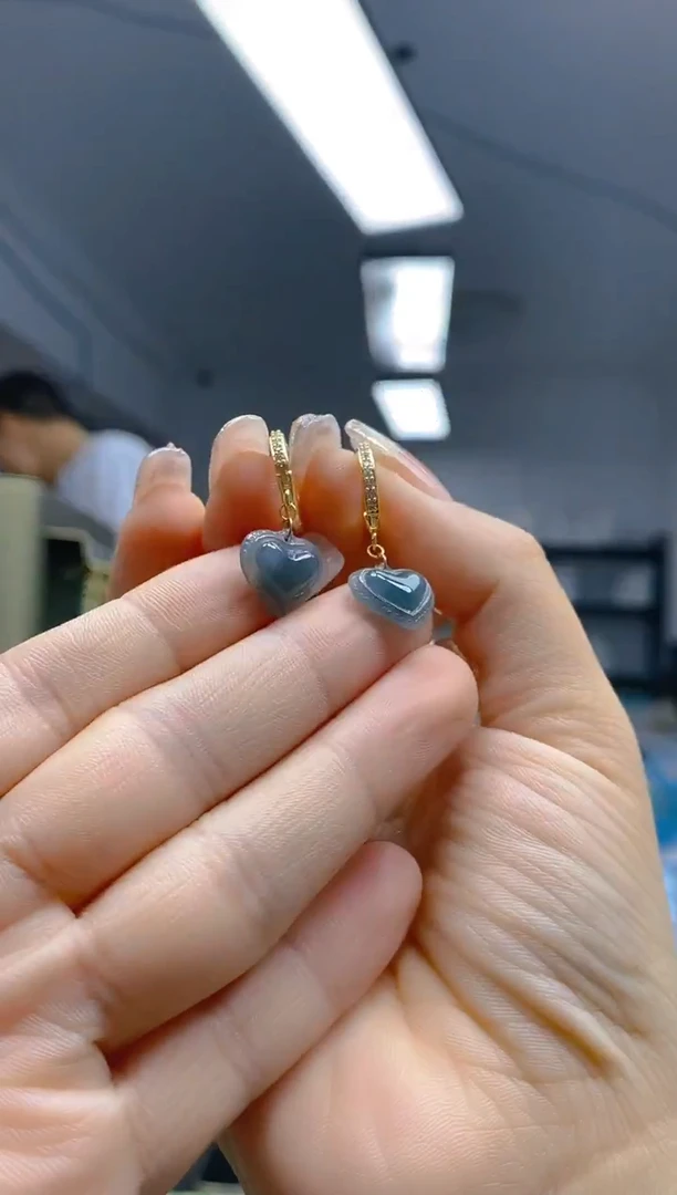 【闪购商品】翡翠耳饰合金178翡翠耳包