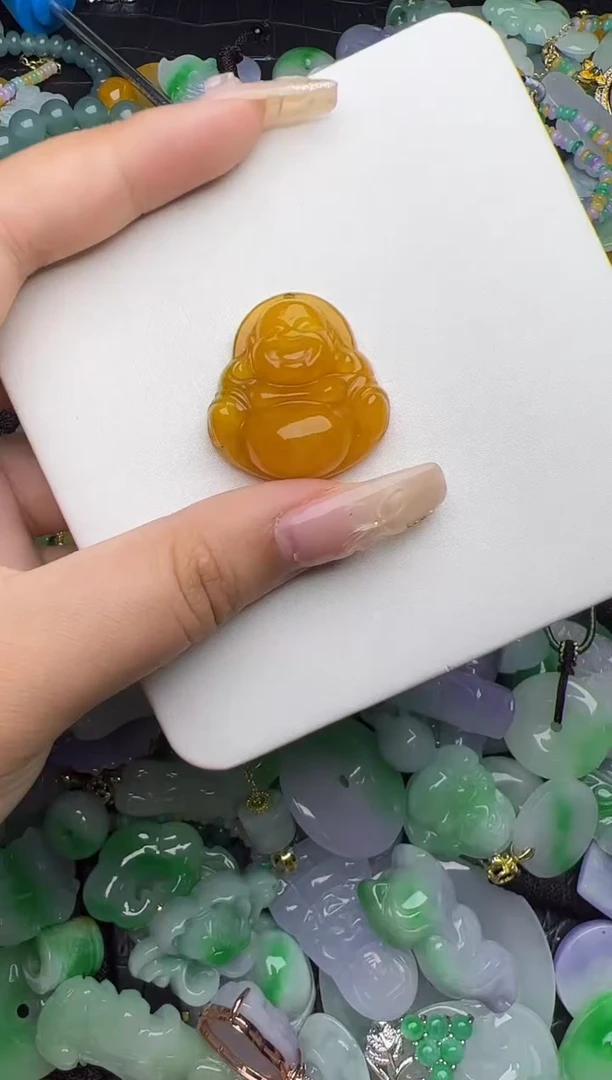 翡翠未镶嵌颈饰天然缅甸翡翠吊坠