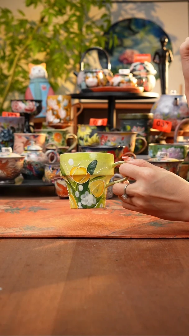 瓷片景德镇手工手绘275