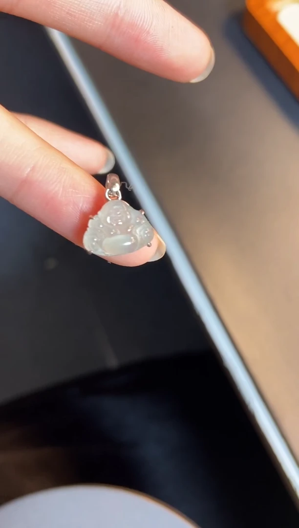 吊坠(不含链)银S925镶嵌翡翠1