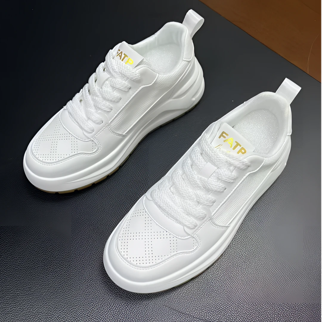 夏季新款网面男鞋软底板鞋百搭增高透气运动鞋小白鞋潮流男士网鞋