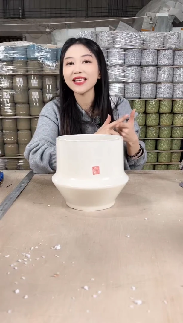 【闪购商品】陶瓷QF01亮白中号17x18