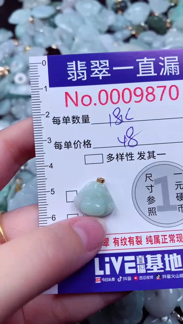 吊坠(不含链)未镶嵌翡翠9870