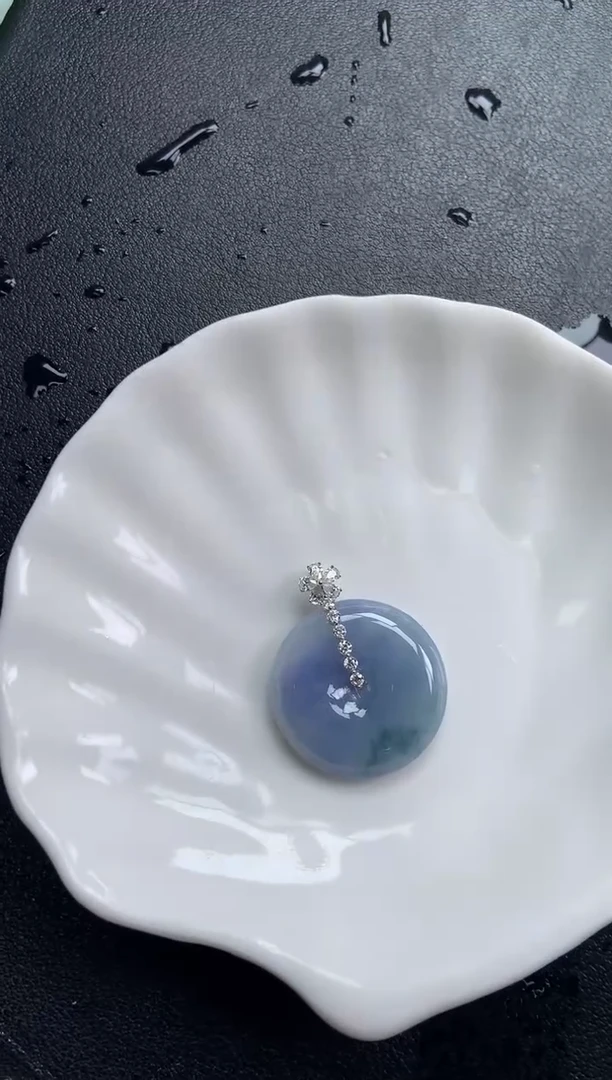 【闪购商品】翡翠颈饰18K金镶嵌22729A 吊坠