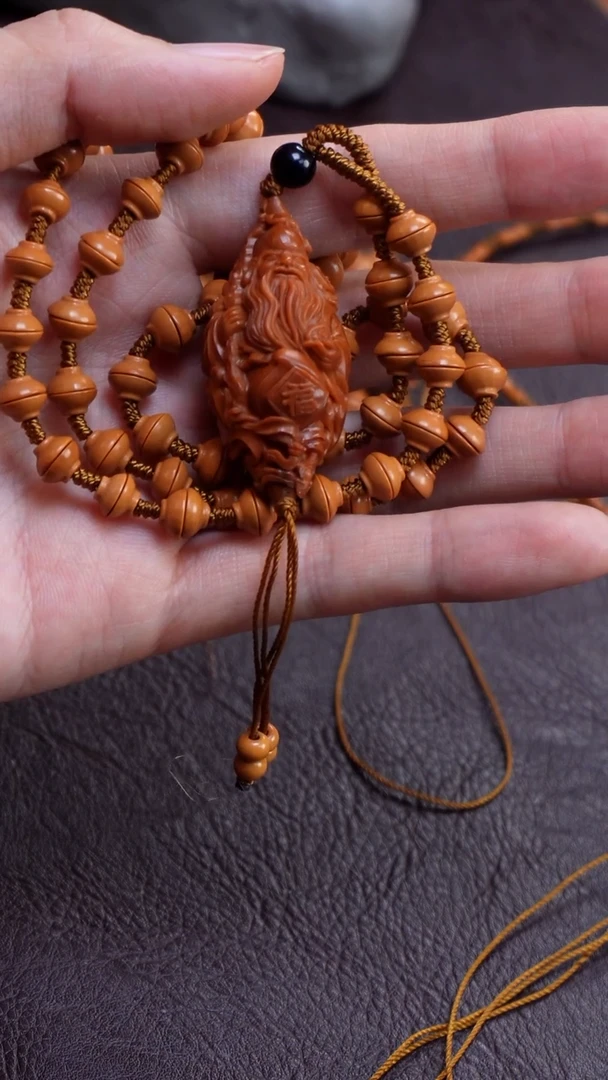 橄榄核手串/手链寿星配金饭碗