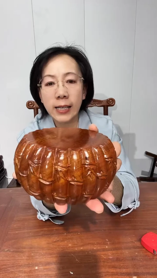 木 老花节节高升12.5*16*8金瓜