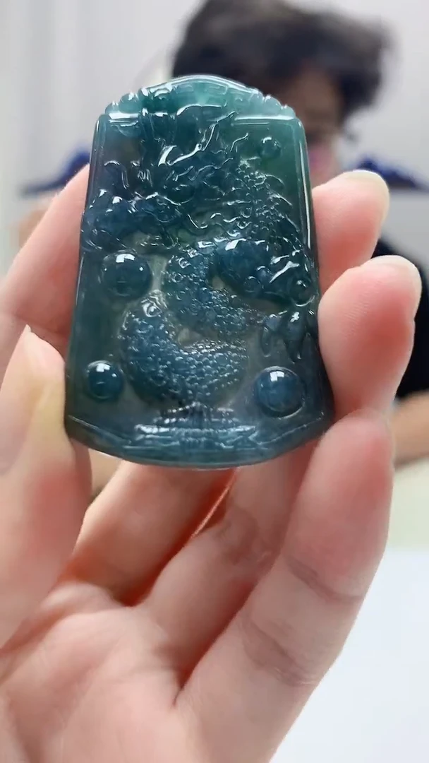 翡翠未镶嵌颈饰4688zm-JJ挂件5