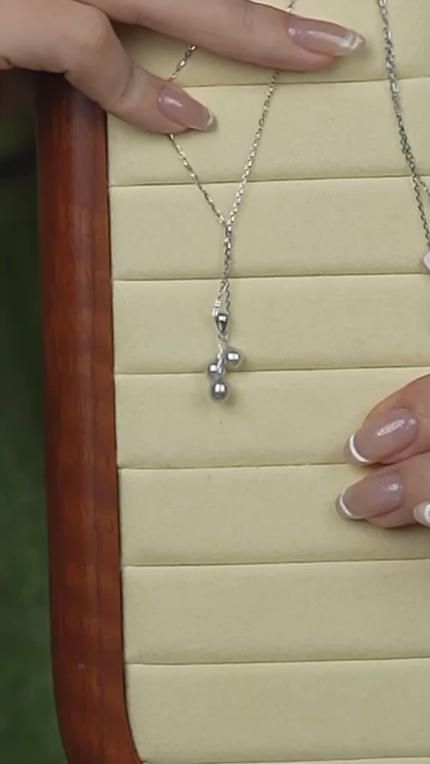 【闪购商品】海水珍珠吊坠(赠链)18K金镶嵌真多麻吊坠