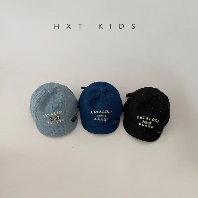 婴儿鸭舌帽春秋季洋气小字母刺绣软顶帽子春天婴幼儿宝宝棒球帽潮