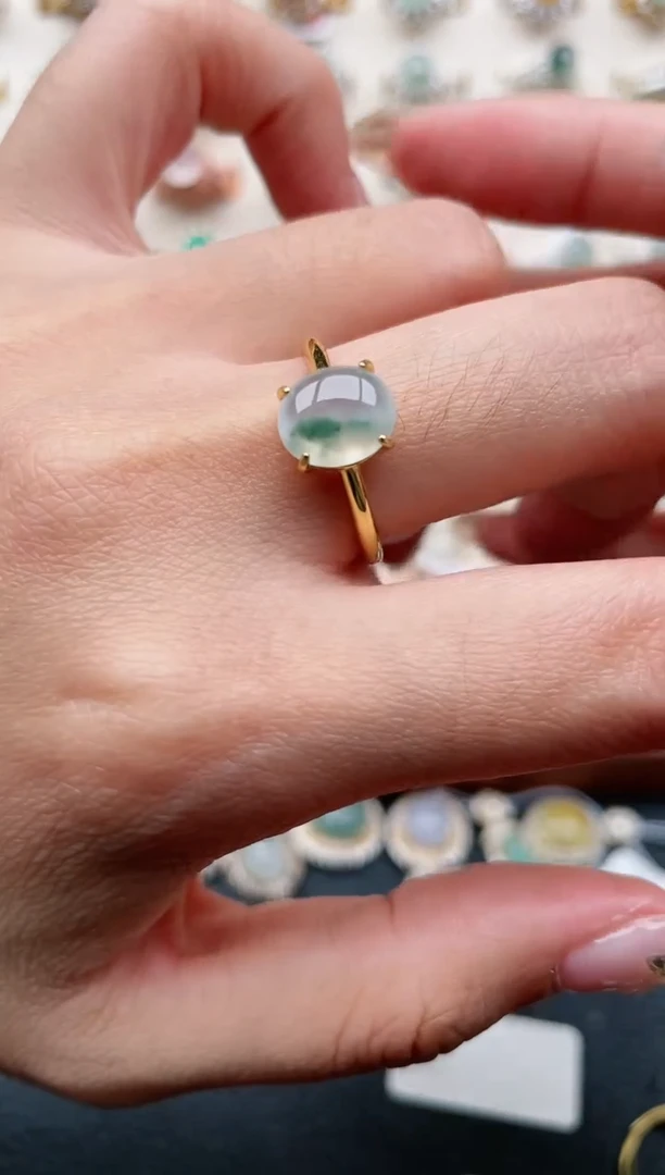 【闪购商品】翡翠戒指银S925镶嵌1111