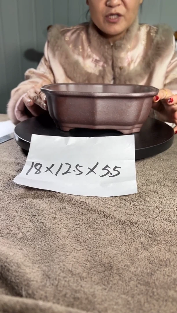 宜兴紫砂花盆小盆