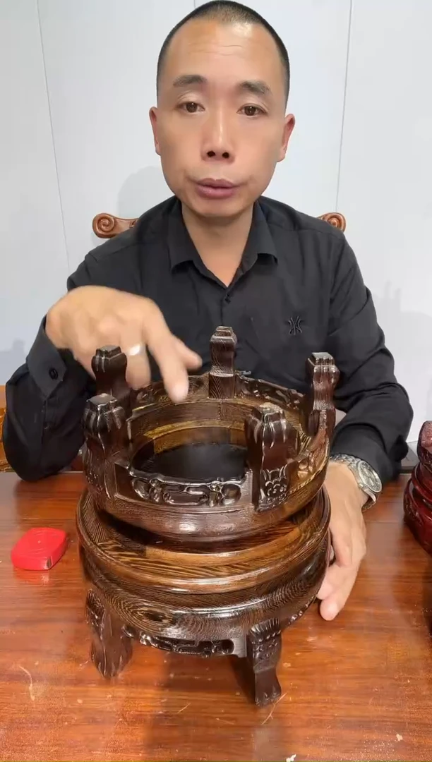 木?****?鸡翅木处理款虎头几18+20两个