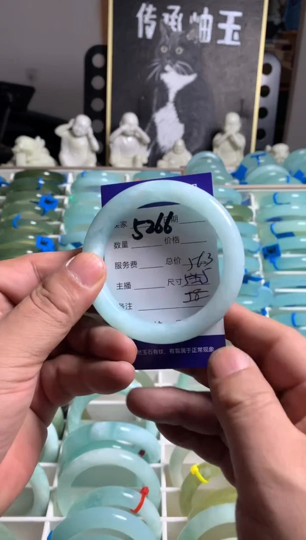 蛇纹石玉未镶嵌手镯5266
